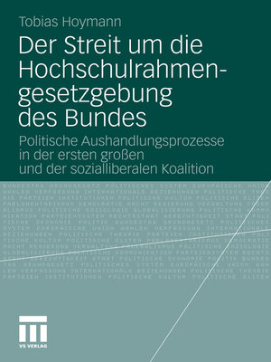 cover image of Der Streit um die Hochschulrahmengesetzgebung des Bundes